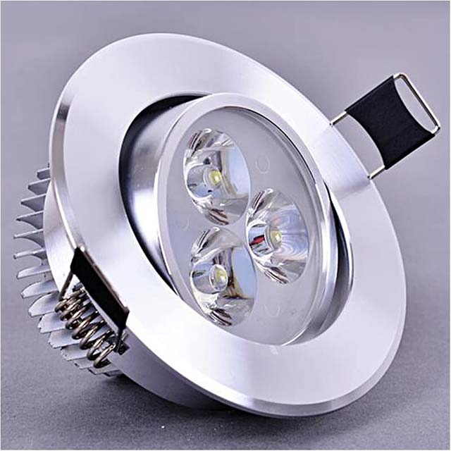 Downlight LED Ceiling Lamp – 3W/5W/7W Recessed Round LED Spotlight, Cool White 6000K, 220V/110V (3W Non-Dimmable Option)