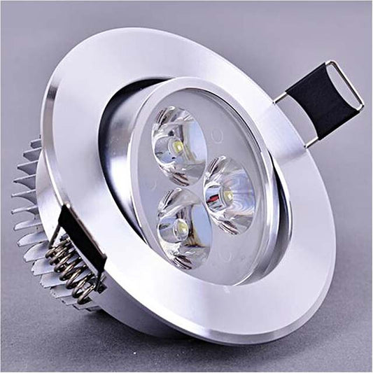 Downlight LED Ceiling Lamp – 3W/5W/7W Recessed Round LED Spotlight, Cool White 6000K, 220V/110V (3W Non-Dimmable Option)