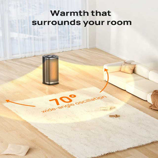 Dreo Solaris Slim H2 Space Heater – Energy Efficient, Sleek Home &amp; Office Heating Solution