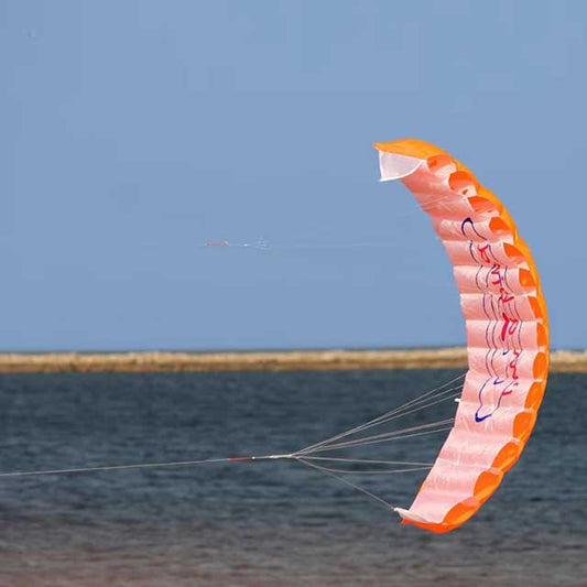 Dual Line Stunt Parafoil Kite – Rainbow Power Sports Kite for Beginners & Beach Fun