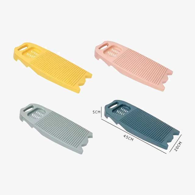 Durable Large Hand Wash Plastic Washboard with Non-Slip Laundry Board & Soap Trough – Essential Household Clothes Cleaning Tool