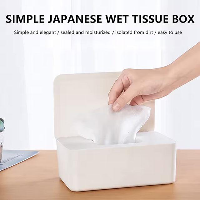 Dustproof Wet Tissue Box with Lid – Baby Wipes Storage Holder &amp; Dispenser for Home, Car, Office &amp; Nursery