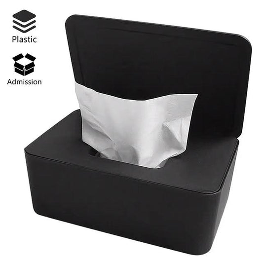 Dustproof Wet Tissue Box with Lid – Baby Wipes Storage Holder &amp; Dispenser for Home, Car, Office &amp; Nursery