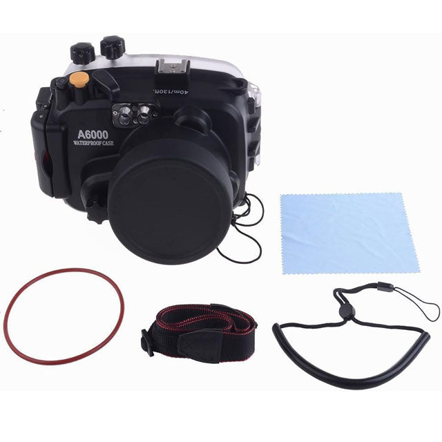 EACHSHOT 40M Waterproof Underwater Camera Housing Case for Sony A6000 – Premium Diving &amp; Waterproof Protection Bag