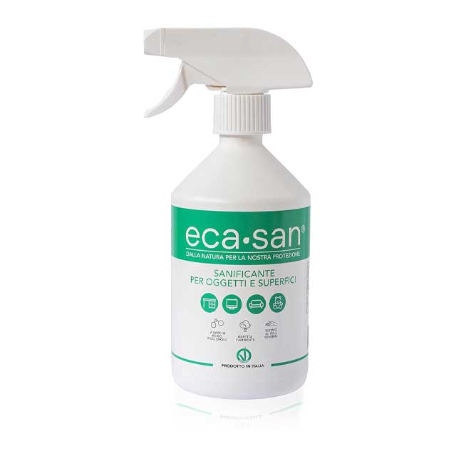 ECASAN Natural Multipurpose Sanitizing Spray – Green &amp; Vegan Disinfectant for Home, Kitchen, Fabrics &amp; Surfaces