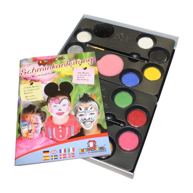 EULENSPIEGEL 12-Color Makeup Palette – 21-Piece Professional Eyeshadow &amp; Lip Color Collection