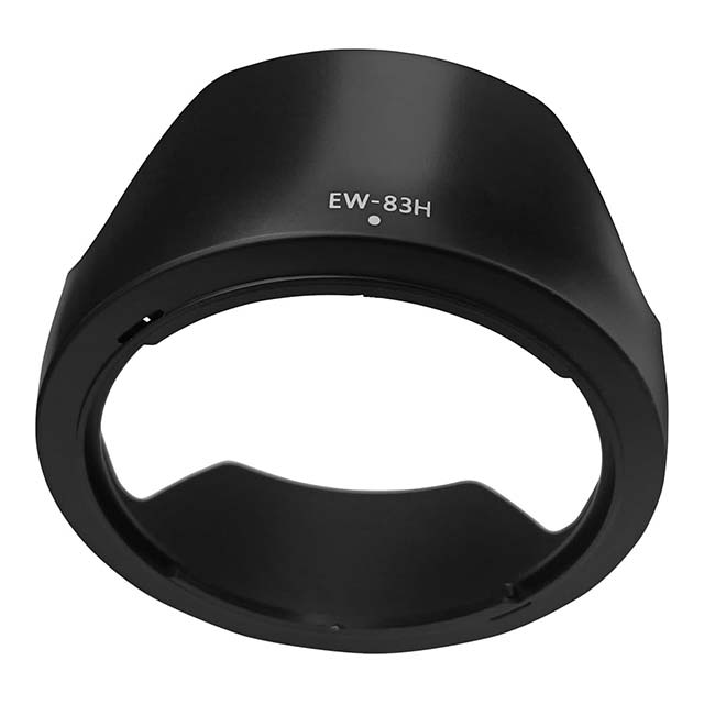 EW-83H Lens Hood for Canon EF 24-105mm f/4L IS USM (Not for IS II USM) - HUIPUXIANG 77mm Tulip Flower Digital Lens Hood, Black