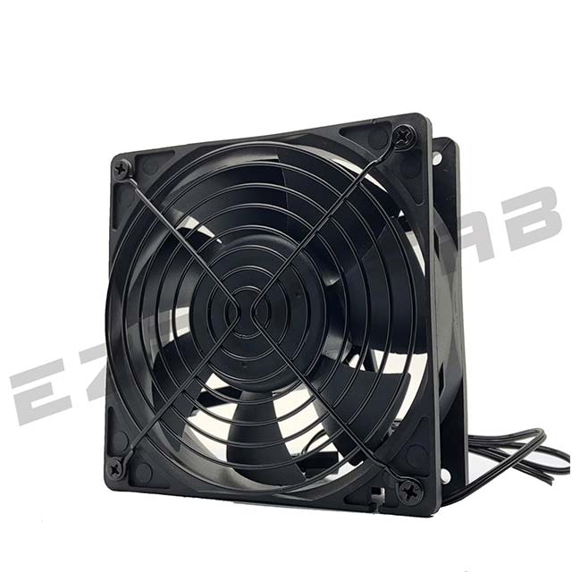 EZDIY-FAB 12cm 120mm 200CFM 4000RPM CPU Cooling Fan- 12V DC 4-Pin Molex PC Computer High CFM Cooling Case Fan with Metal Finger Guard Grill for Bitcoin Mining-Mining