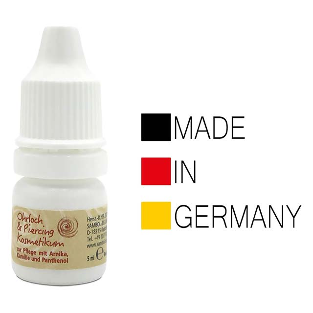 Ear Piercing Aftercare Lotion 5ml – Antiseptic Cleaning &amp; Soothing Care with Arnica, Chamomile &amp; Panthenol