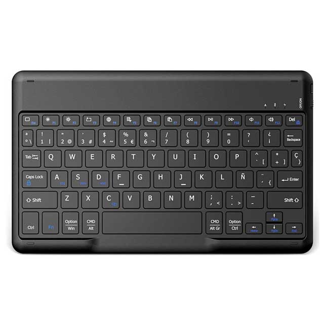 EasyAcc Wireless Bluetooth Keyboard – Spanish Layout, Compatible with Windows, Android & iOS Tablets, Compact & Portable Keyboard (Black)