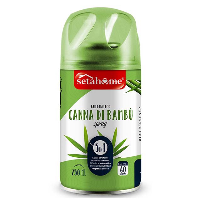 Eco-Friendly Automatic Room Deodorant 250ML – Bamboo Cane Scent Diffuser &amp; Odor Eliminator