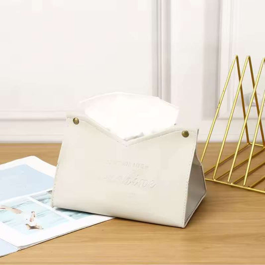 Eco-Friendly Multi-Purpose Tissue Storage Box – Creative Minimalist Napkin Holder for Living & Dining Room – Durable Solid Color Desktop Organizer – Sustainable Home Decor (Green/Gray/Yellow/Red/Blue)