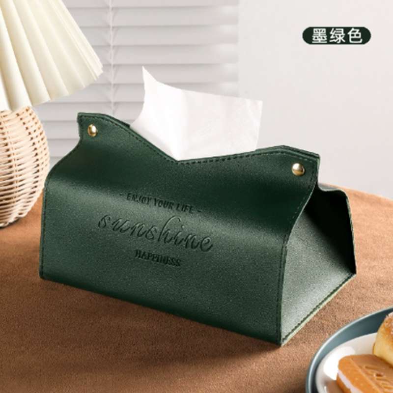 Eco-Friendly Multi-Purpose Tissue Storage Box – Creative Minimalist Napkin Holder for Living & Dining Room – Durable Solid Color Desktop Organizer – Sustainable Home Decor (Green/Gray/Yellow/Red/Blue)