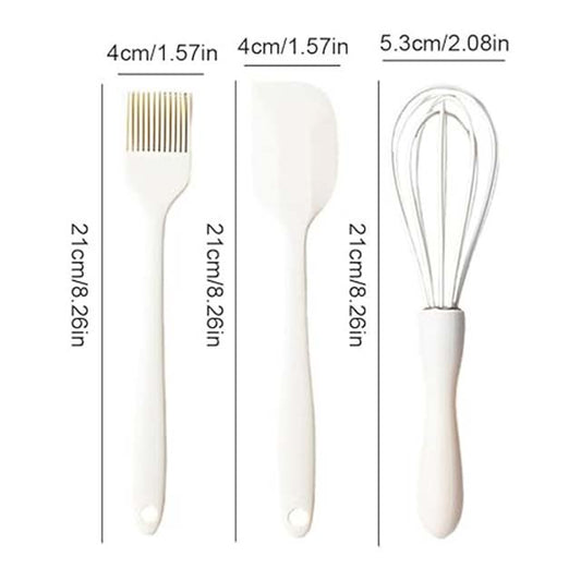 Modern Egg Beater & Kitchen Utensil Set – Oil Brush & Cake Decorating Scraper for Baking & Cooking