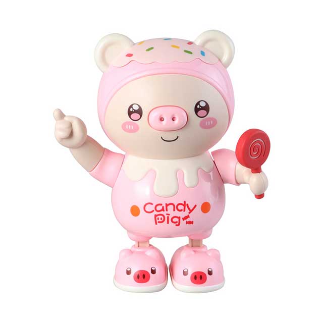 Electric Dancing Pig Toy – Cute Musical Light-Up Pig Doll with Twisting & Swinging Action for Kids