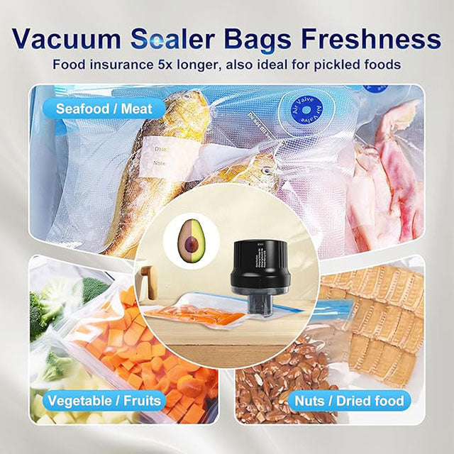 Electric Mason Jar Vacuum Sealer – 3-in-1 Cordless Jar Sealer for Regular & Wide Mouth Jars & Vacuum Bags, Auto-Stop Food Storage & Fermentation System