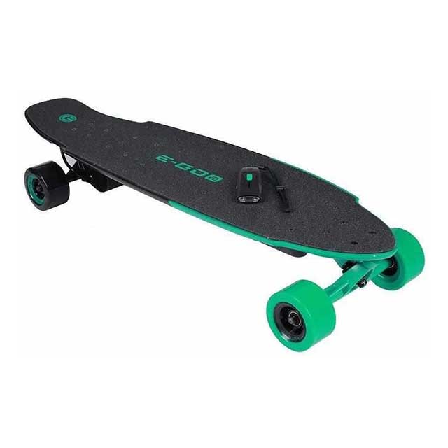 Yuneec E-GO 2 Electric Skateboard – Green, Long-Range & Smooth Ride