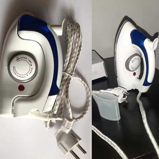 700W Electric Steam Iron Handheld Flatiron – Temperature Control for Home & Travel, 110V/220V