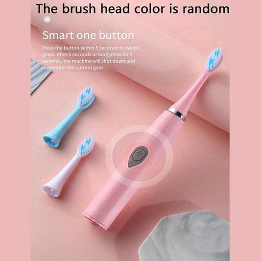 Electric Toothbrush for Adults – Soft DuPont Bristles, Portable Battery Powered, IPX6 Waterproof, Intelligent Oral Care