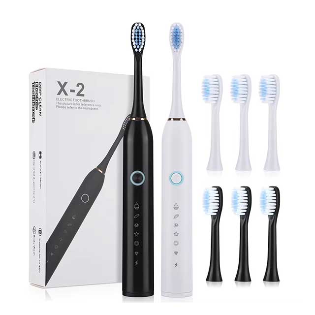 Electric Toothbrush with 6 Cleaning Modes – Type-C Rechargeable, Teeth Whitening Dental Cleaner, IP67 Waterproof Oral Care