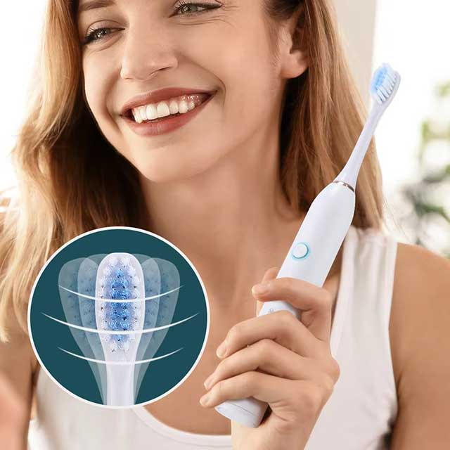 Electric Toothbrush with 6 Cleaning Modes – Type-C Rechargeable, Teeth Whitening Dental Cleaner, IP67 Waterproof Oral Care