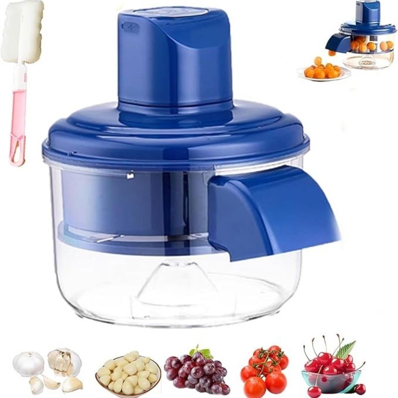 Electric Grape & Garlic Peeler Machine – Automatic Small Fruit Peeling Tool with 1300mAh Rechargeable Battery – Smart Kitchen Peeler for Grapes, Tomatoes, Cherries, and Garlic – Ergonomic Design for Elderly & Commercial Use