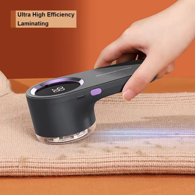 Éliminateur de peluches électrique et rasoir anti-bouloches – Éliminateur de peluches à affichage numérique, rechargeable par USB et ergonomique pour vêtements, pulls et meubles