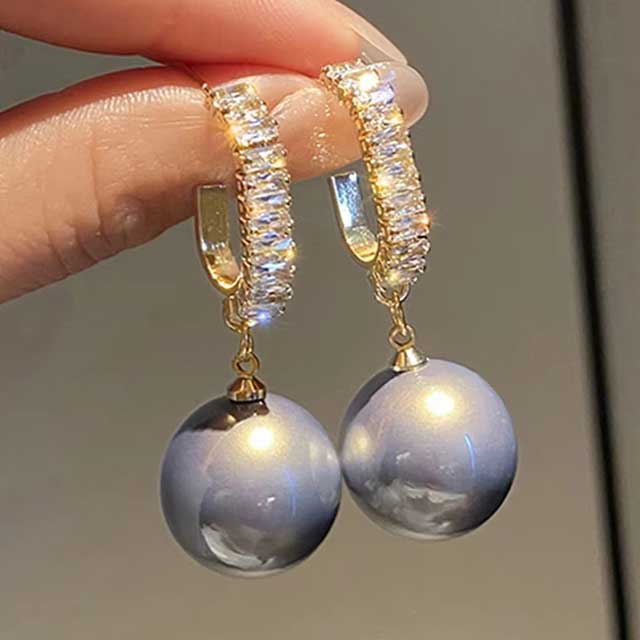 Elegant Imitation Pearl Dangle Earrings for Women – Long Crystal Tassel Drop Earrings | Wedding & Party Jewelry