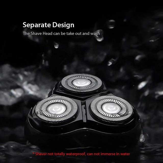 Enchen Blackstone-1 Triple Head Shaver - for Blackstone 3D &amp; SO White ES3 - Silver