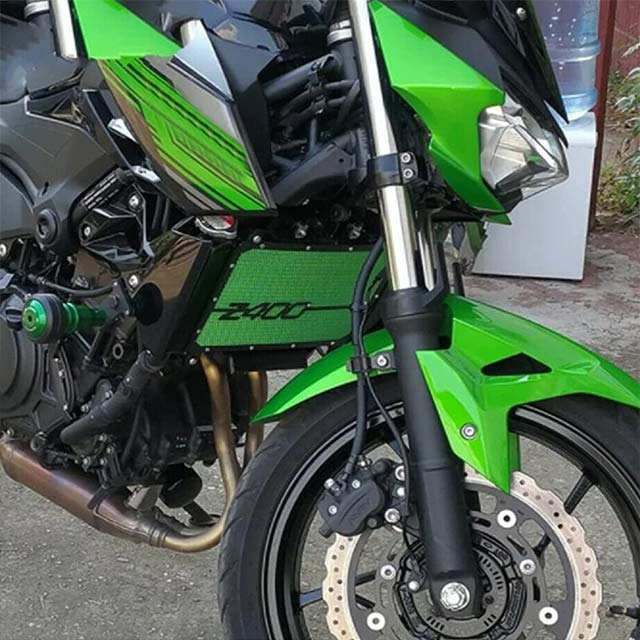 Premium Z400 Engine Radiator Grille Guard Cover Protector for 2018-2020 – High Performance Radiator Bezel Shield for Kawasaki Z400