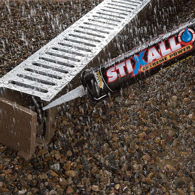 Everbuild STIXBK Ultimate Power Cartridge 290 ml (Black) – High Performance Construction Adhesive &amp; Sealant