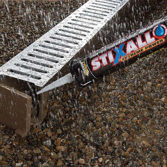 Everbuild STIXBK Ultimate Power Cartridge 290 ml (Black) – High Performance Construction Adhesive &amp; Sealant