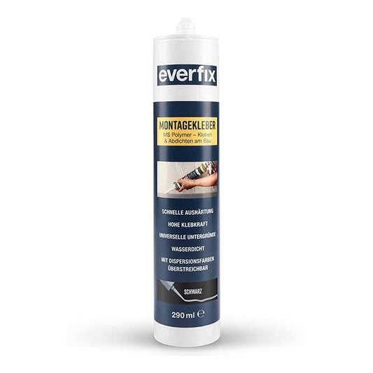 Everfix 290ml Ultra-Strong Assembly Glue – Heavy-Duty Interior &amp; Exterior Construction Adhesive for Metal, Wood, Tiles, Sealing &amp; Bonding