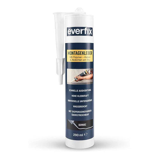 Everfix 290ml Ultra-Strong Assembly Glue – Heavy-Duty Interior &amp; Exterior Construction Adhesive for Metal, Wood, Tiles, Sealing &amp; Bonding