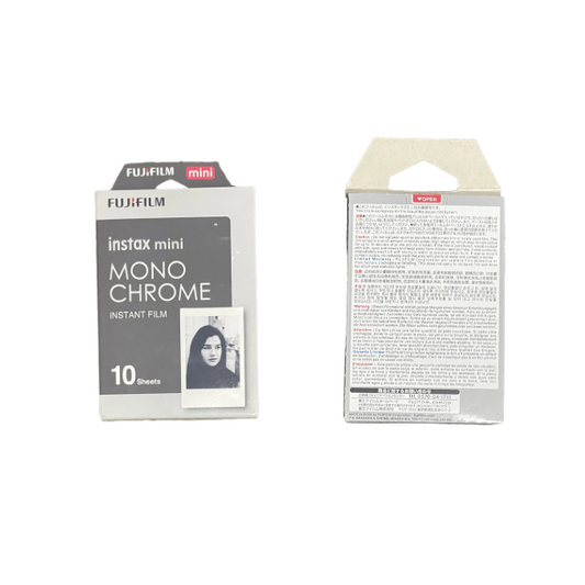 FUJIFILM Instax Mini Monochrome Instant Film – Black & White Film for Instax Mini Cameras