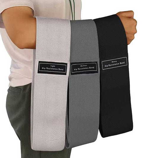 Fabric Resistance Bands for Glutes & Thighs – Non-Slip Hip Booty Loops for Squats, Yoga, Workout & Home Fitness Training