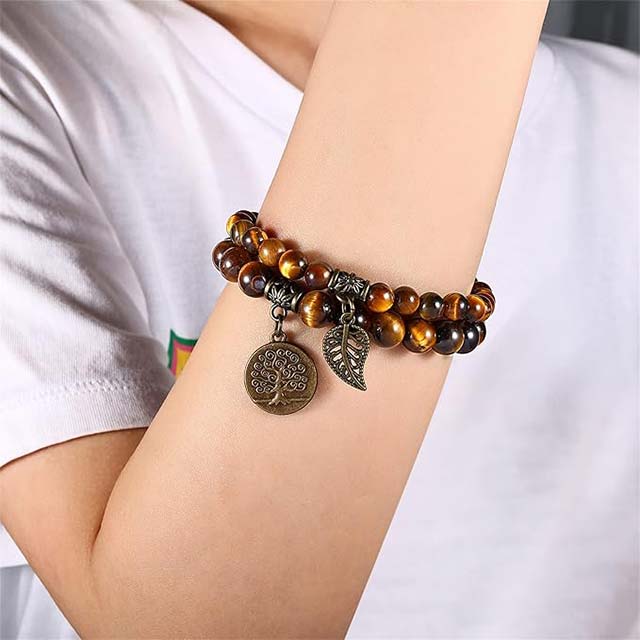 Farfume Real Stones Chakra Bracelet for Women – Authentic Gemstone Healing Jewelry