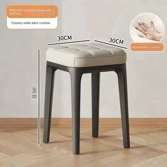Fashion Soft Square Stool – Stackable Living Room & Dining Table Seat for Bedroom, Makeup, Restaurant, Kitchen & Classroom Use | Simple Household Bench