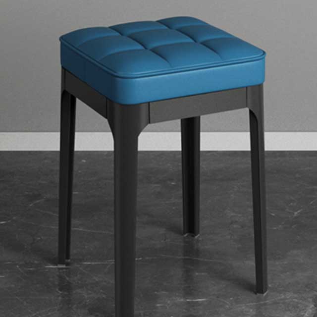 Fashion Soft Square Stool – Stackable Living Room & Dining Table Seat for Bedroom, Makeup, Restaurant, Kitchen & Classroom Use | Simple Household Bench