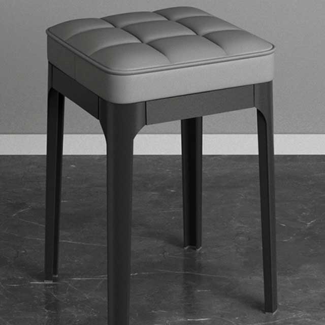 Fashion Soft Square Stool – Stackable Living Room & Dining Table Seat for Bedroom, Makeup, Restaurant, Kitchen & Classroom Use | Simple Household Bench