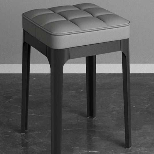 Fashion Soft Square Stool – Stackable Living Room & Dining Table Seat for Bedroom, Makeup, Restaurant, Kitchen & Classroom Use | Simple Household Bench