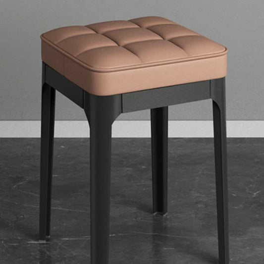 Fashion Soft Square Stool – Stackable Living Room & Dining Table Seat for Bedroom, Makeup, Restaurant, Kitchen & Classroom Use | Simple Household Bench