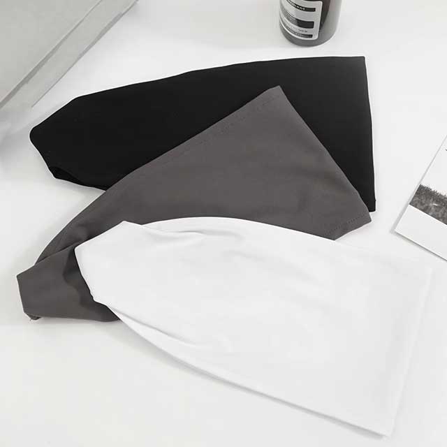 Women’s Fashion Sports Headbands – Solid Nylon Stretch Hair Bands for Running, Yoga, Fitness & Makeup