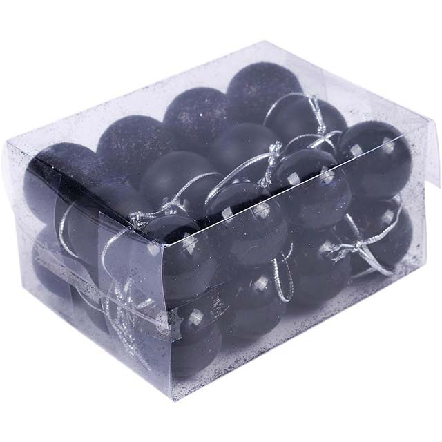 Festive Black Glitter Christmas Tree Balls – Shatterproof Hanging Ornaments for Xmas Holiday Decor (Shiny, Matte &amp; Frosted Finishes)