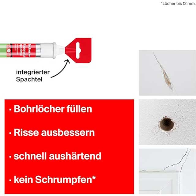Fischer 545948 Quick Hardening Repair Spatula Tube