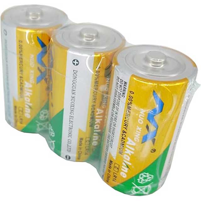 FixtureDisplays® 1.5V Daily Alkaline C Battery