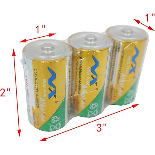 FixtureDisplays® 1.5V Daily Alkaline C Battery