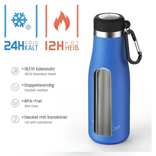 Fjbottle 350ML Stainless Steel Thermal Water Bottle – Leak-Proof & Insulated for Kids, School, Sports & Trave