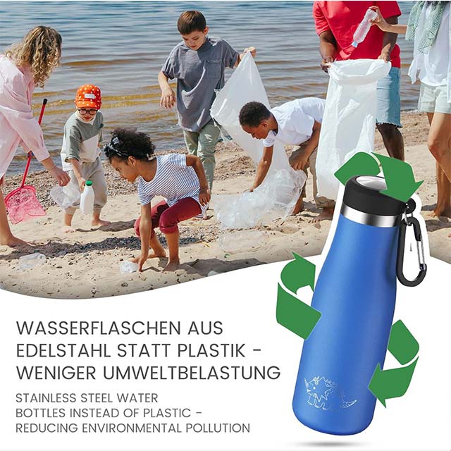 Fjbottle 350ML Stainless Steel Thermal Water Bottle – Leak-Proof & Insulated for Kids, School, Sports & Trave