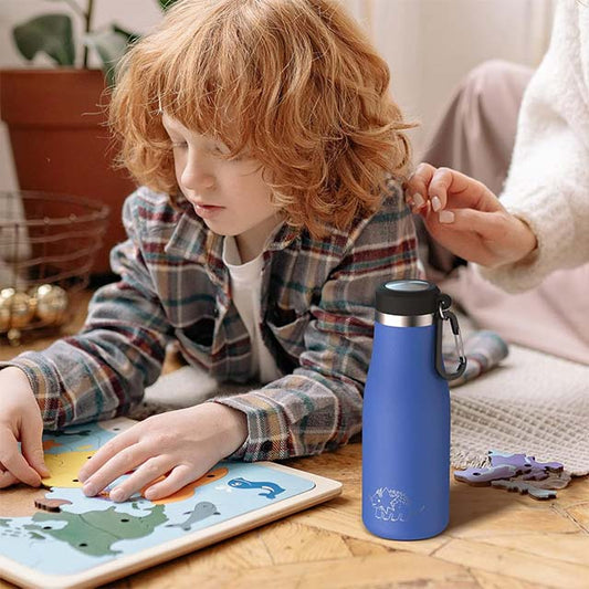 Fjbottle 350ML Stainless Steel Thermal Water Bottle – Leak-Proof & Insulated for Kids, School, Sports & Trave